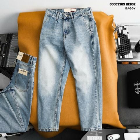 Quần jean HEBOZ baggy D46 — gợi ý chọn phom jean nam ở Buôn Ma Thuột